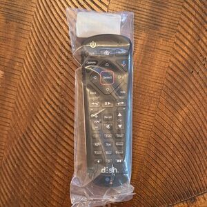 New Black Dish Remote Control with batteries